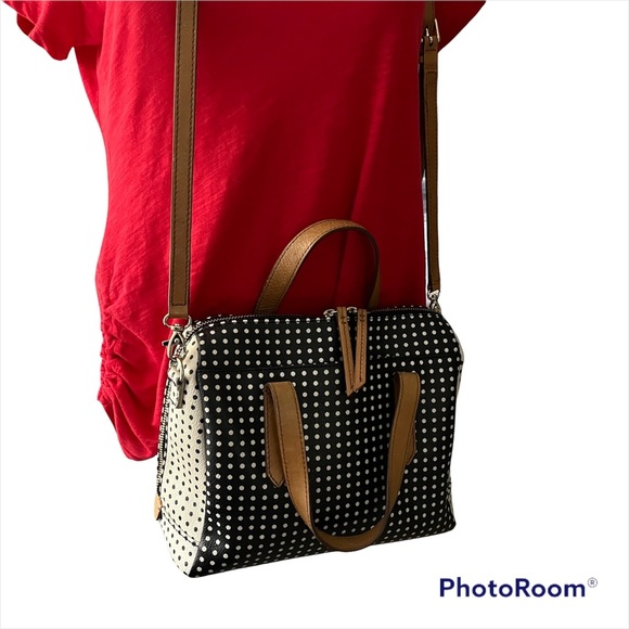 Fossil Sydney Polka Dot Satchel - Picture 2 of 15